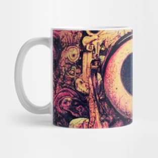 cyberpunk scanner Mug